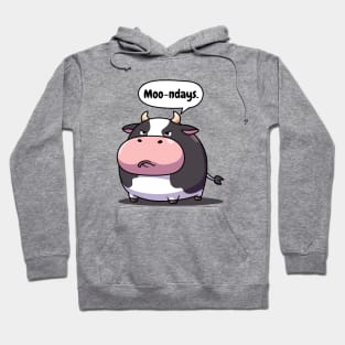 Moody Cow Hate Mondays Hoodie